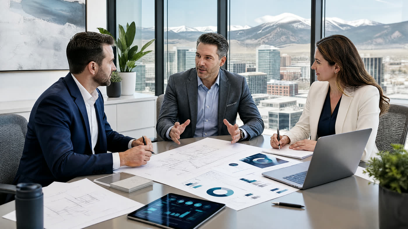 Strategic advisory meeting for commercial building portfolio planning